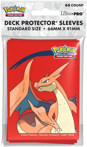 Ultra Pro: Pokémon - Deck Protector Sleeves - Mega Charizard Y (65 szt.)